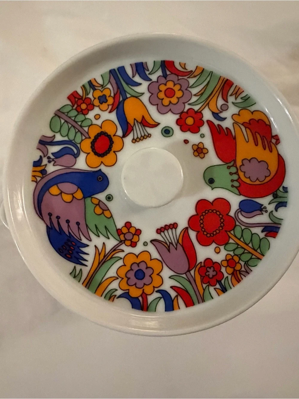 Vintage Royal Crown Paradise Japan Ovenware Set Birds Flowers MCM 9 Pc Lot